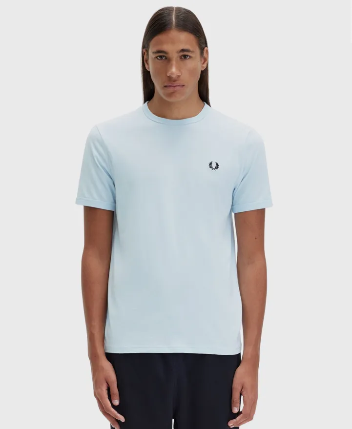 Fred Perry M3519 Ringer T-Shirt R30 Light Blue