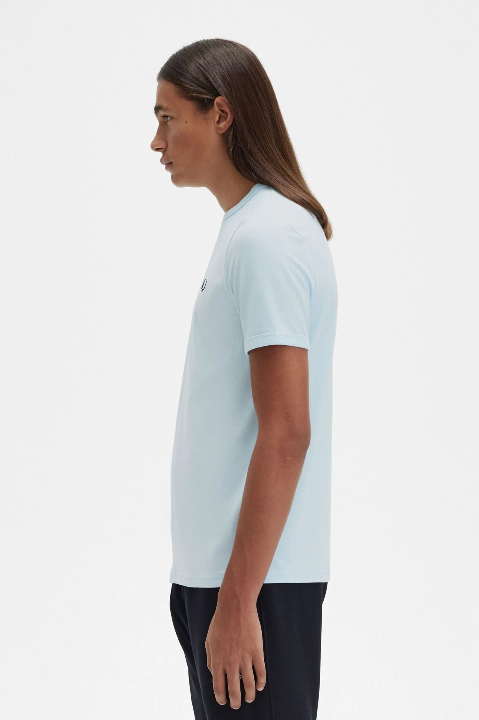 Fred Perry M3519 Ringer T-Shirt R30 Light Blue