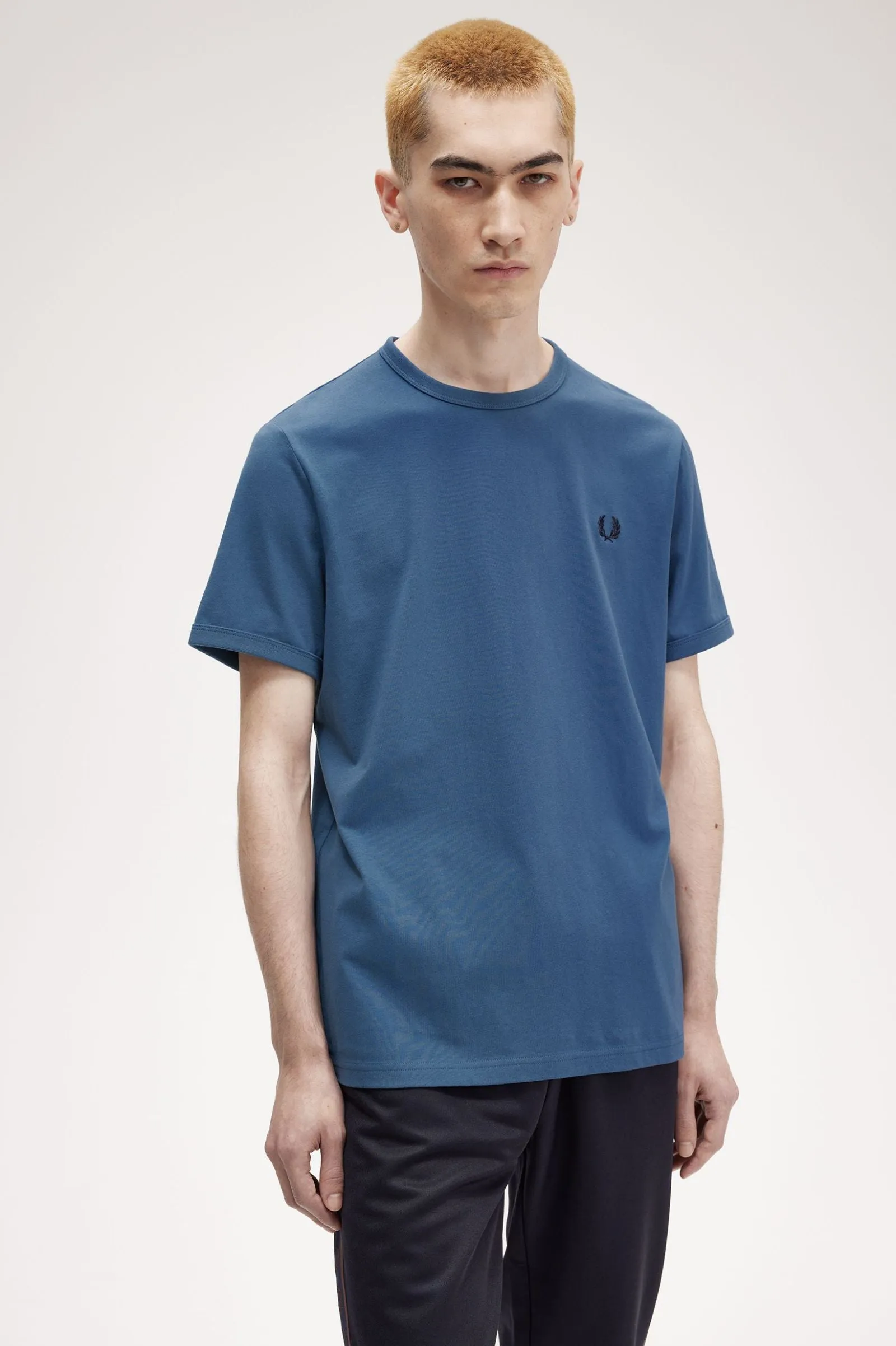 Fred Perry M3519 Ringer T-shirt X80 Midnight Blue