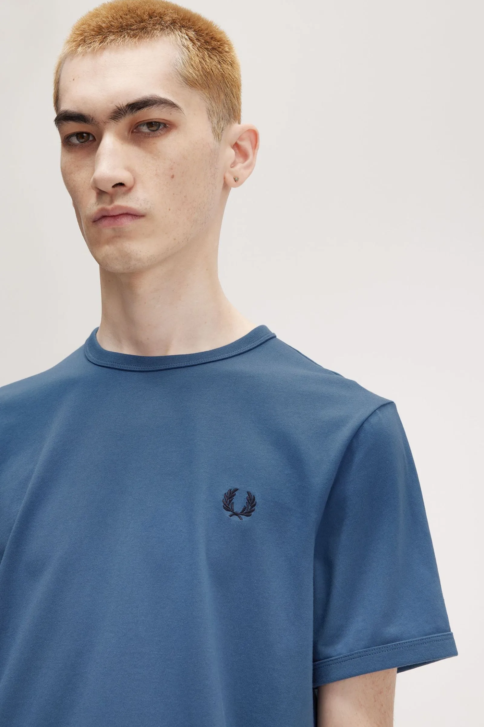 Fred Perry M3519 Ringer T-shirt X80 Midnight Blue
