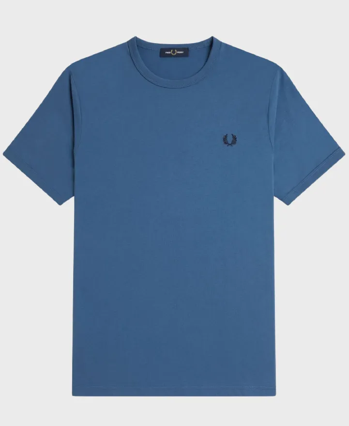 Fred Perry M3519 Ringer T-shirt X80 Midnight Blue