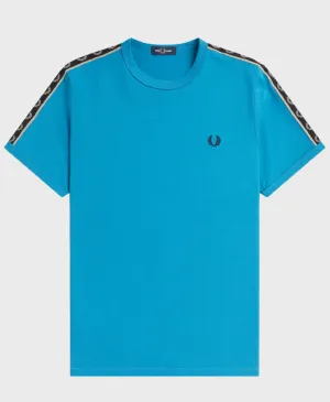 Fred Perry M4613 Contrast Tape Ringer T-Shirt W27 Rnwybay oc/ Wrmgry