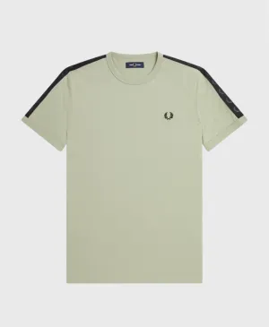 Fred Perry M5675 Tonal Tape Ringer T-Shirt S23 Seagrass Green