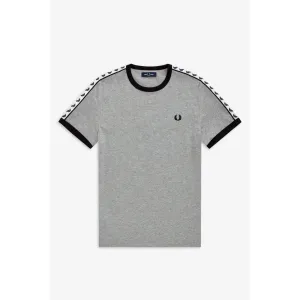 Fred Perry M6347 Taped Ringer T-Shirt Steel Marl