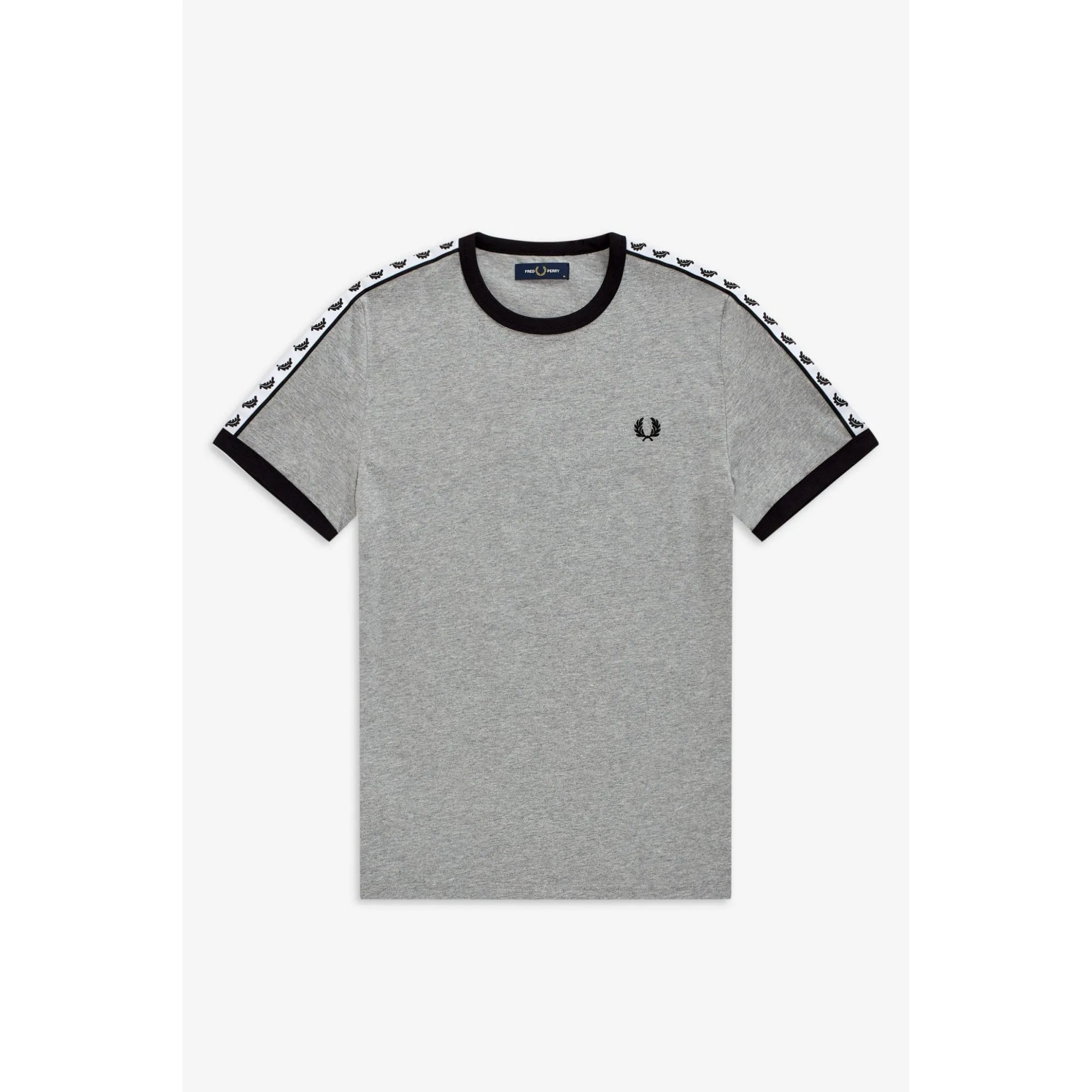 Fred Perry M6347 Taped Ringer T-Shirt Steel Marl