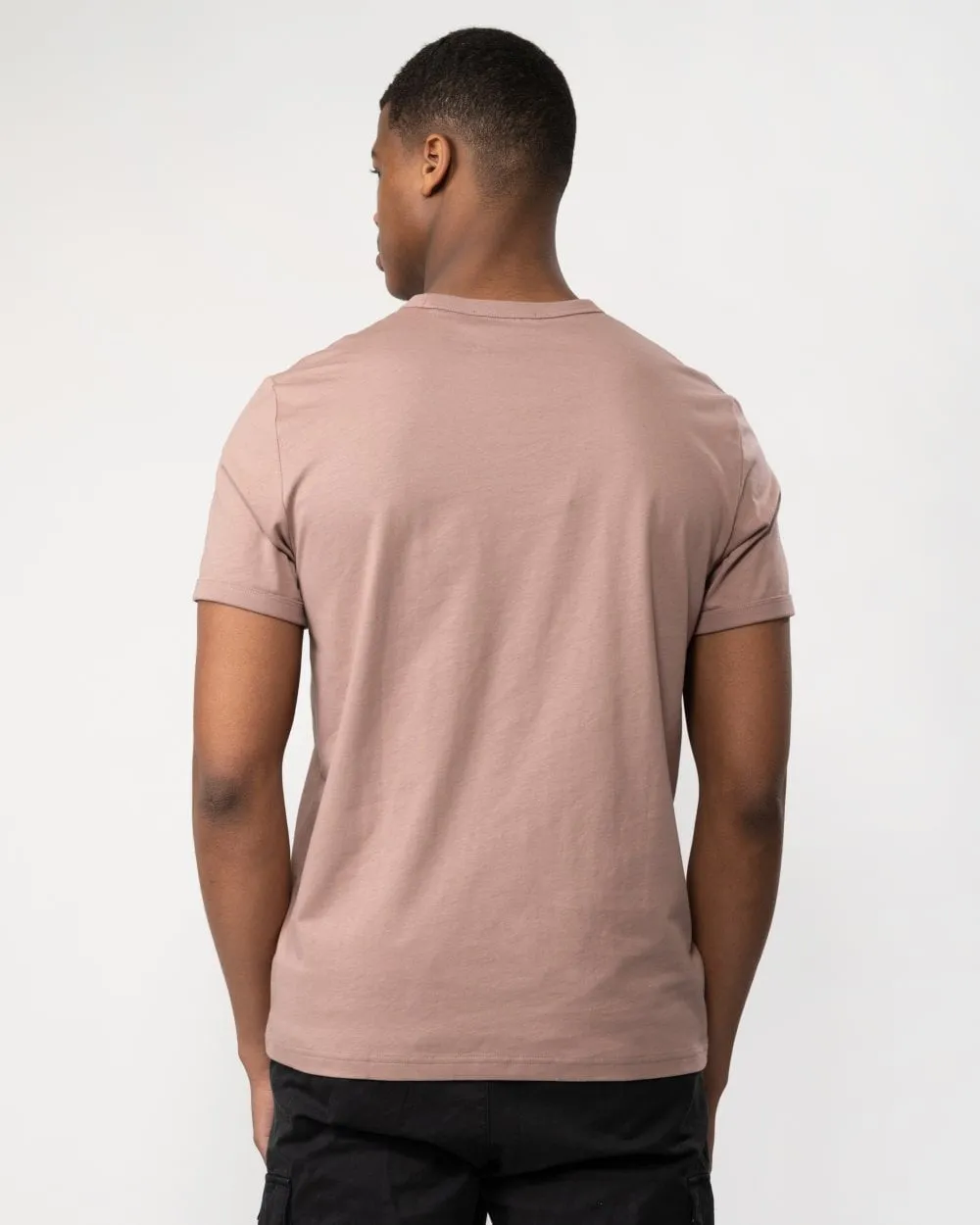 Fred Perry Ringer T-shirt Dark Pink/Black
