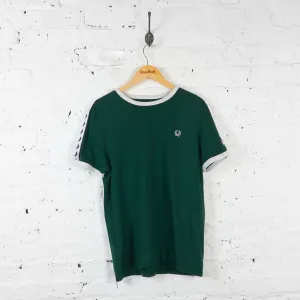 Fred Perry Ringer T Shirt - Green - L