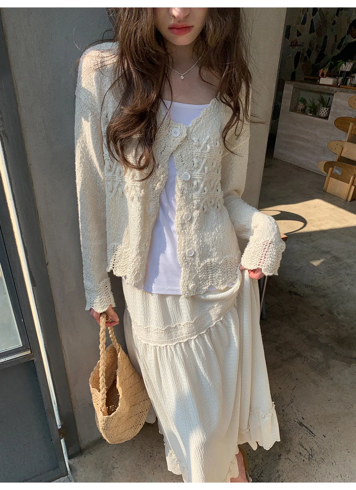 French lace A-line dress