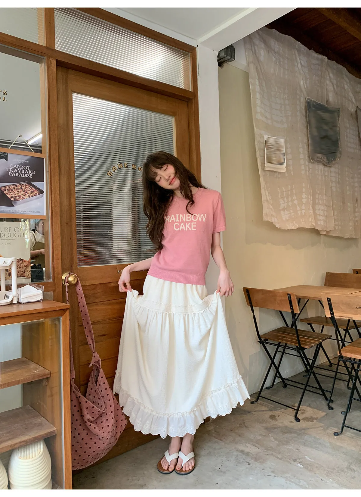 French lace A-line dress