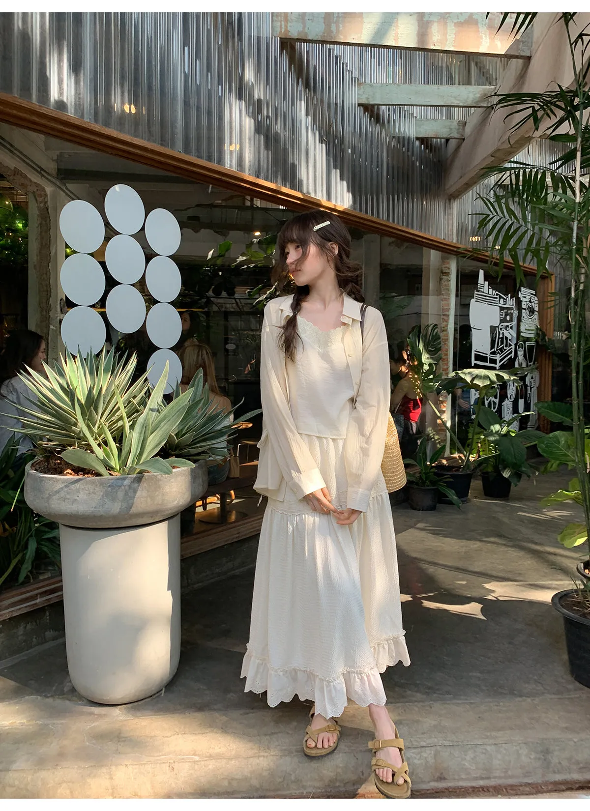 French lace A-line dress