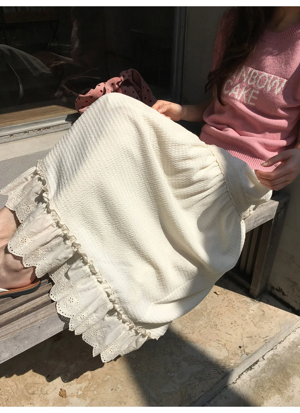 French lace A-line dress