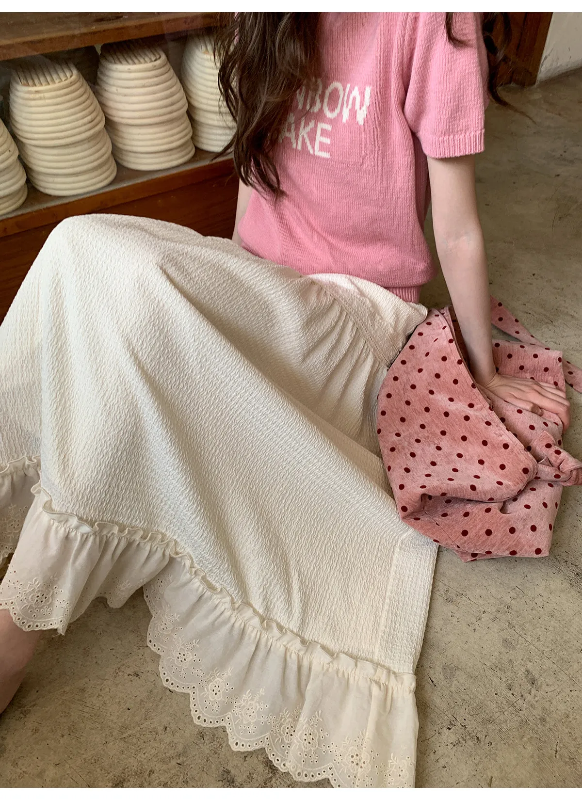 French lace A-line dress