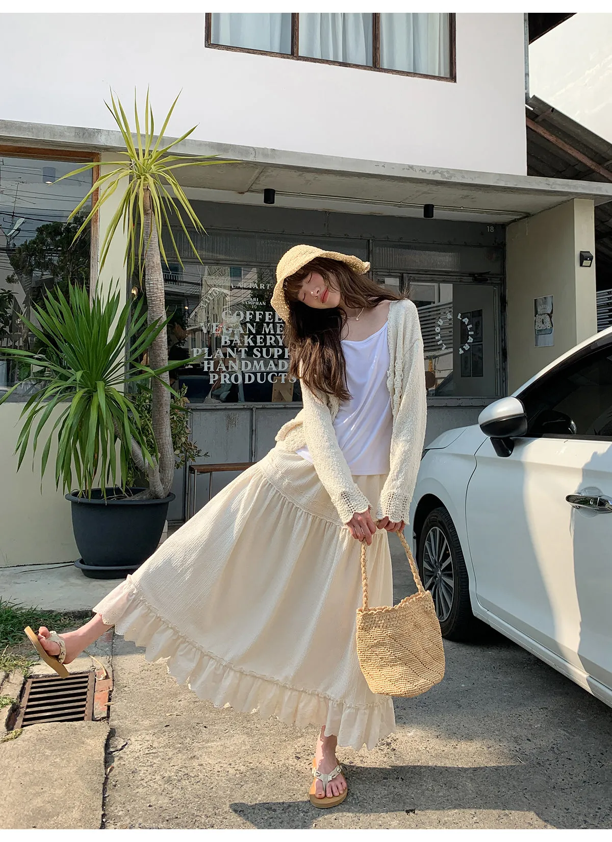 French lace A-line dress