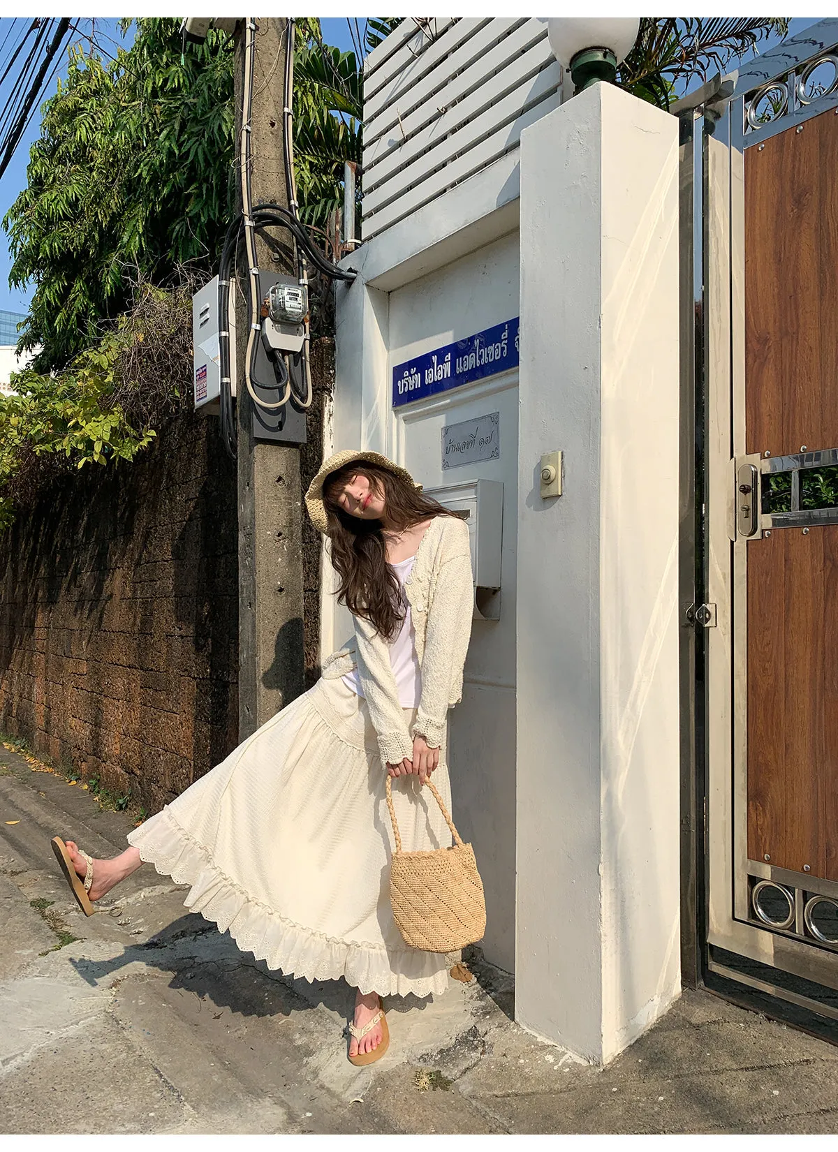 French lace A-line dress