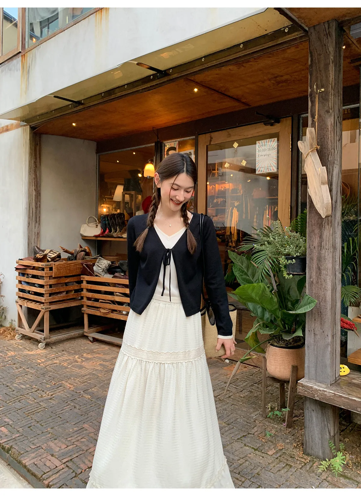 French lace A-line dress