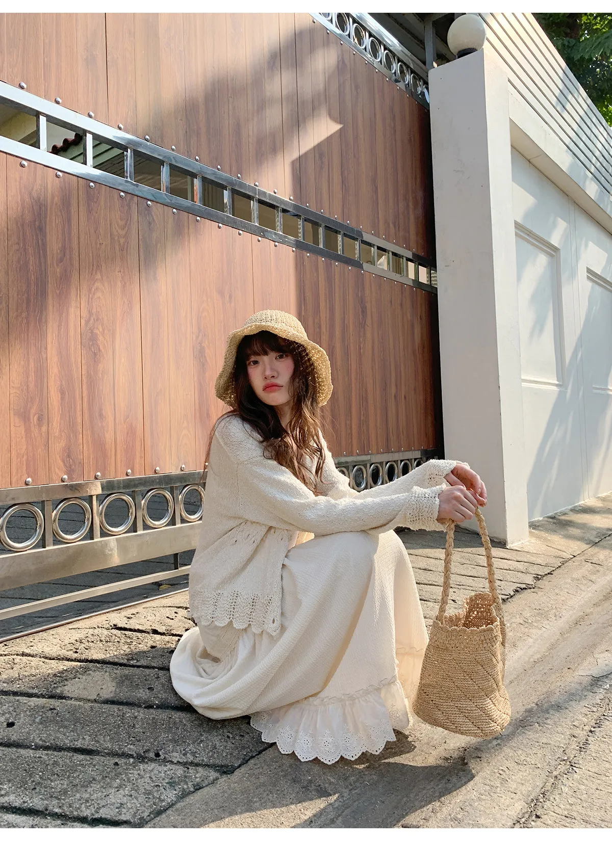 French lace A-line dress