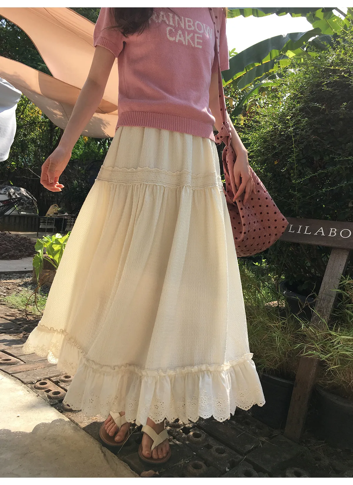French lace A-line dress