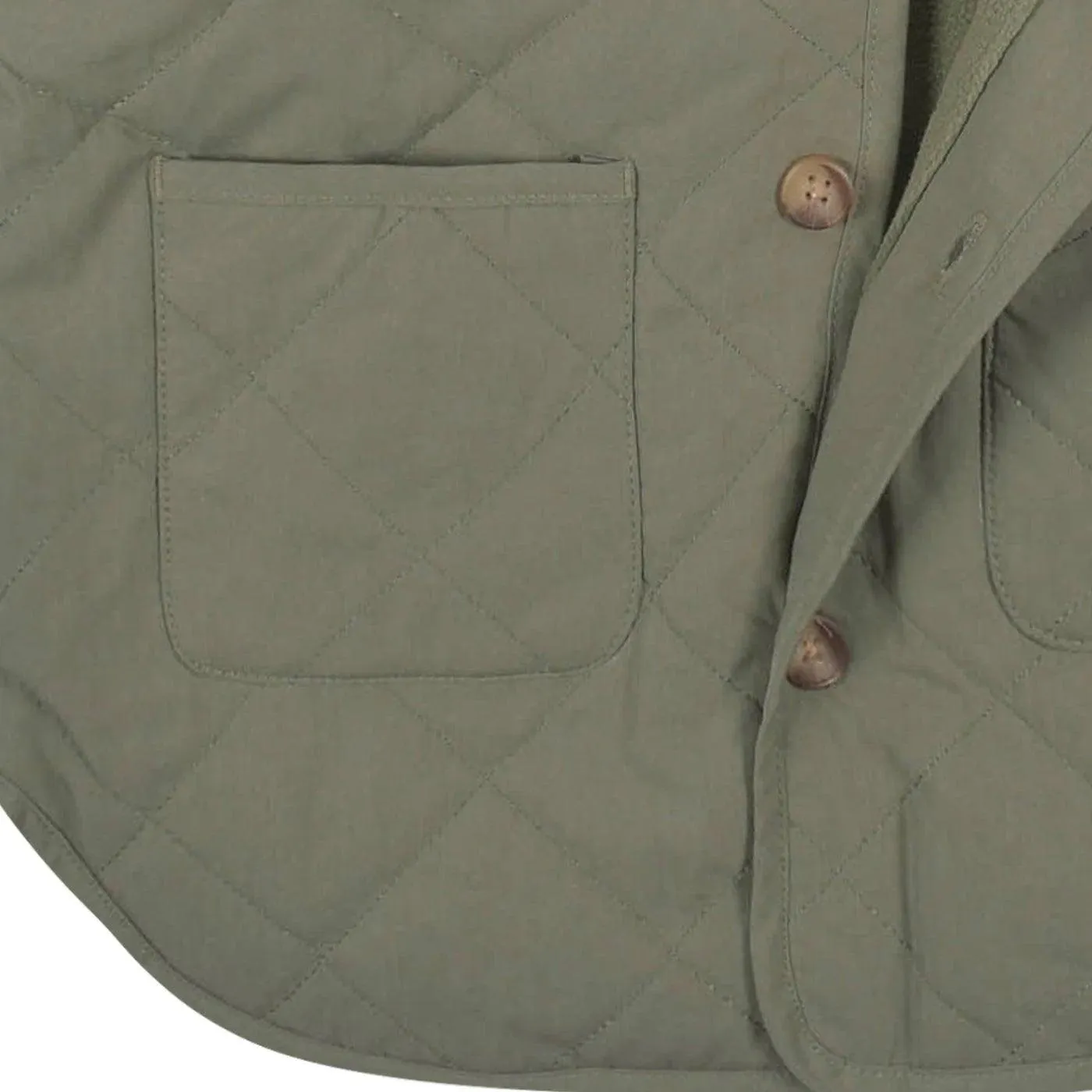 Gerber Baby Boys Green Quilted Hooded Jacket (12-24m)