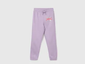 Girl's Printed Regular Fit Trackpants