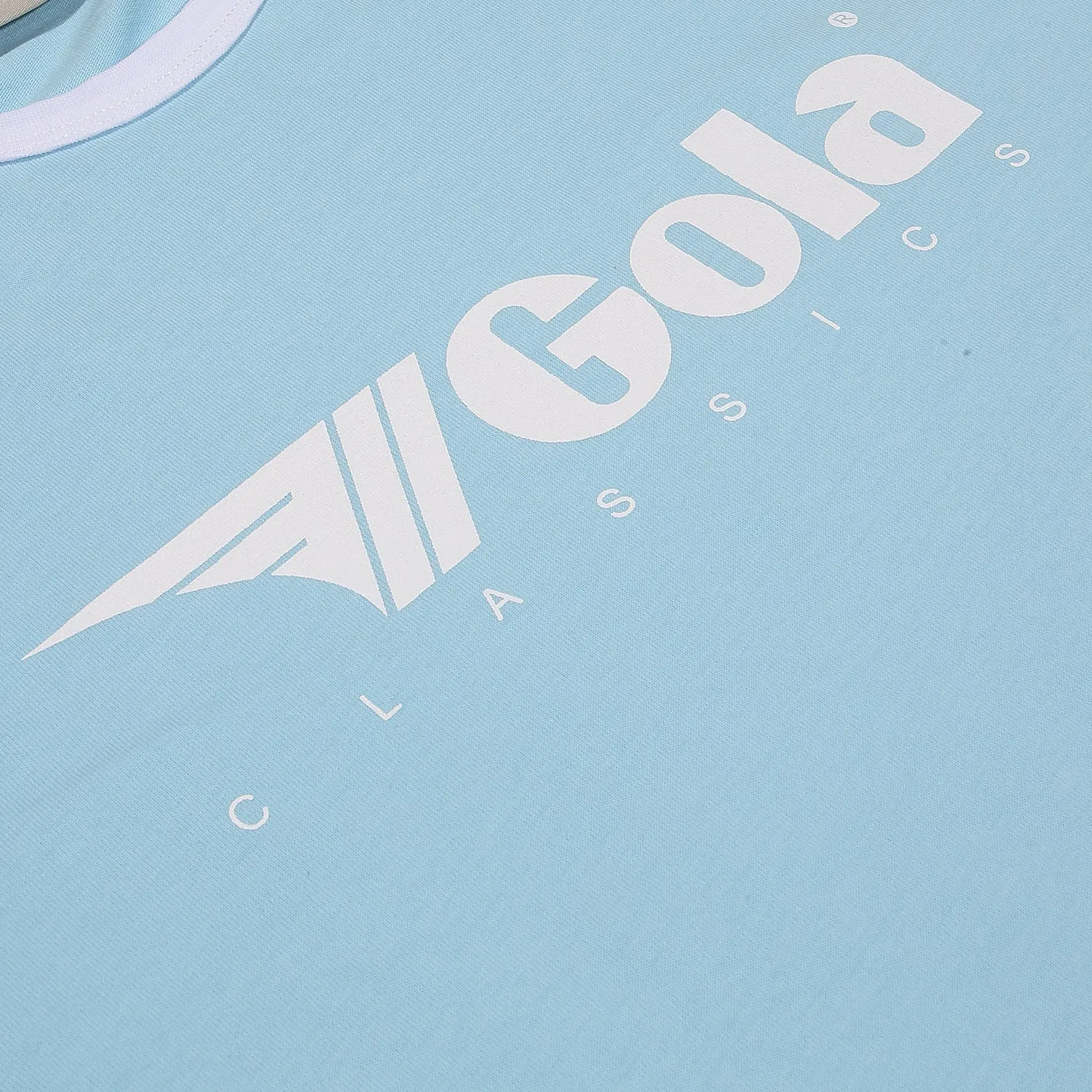 Gola Classics Printed Ringer Tee In Sky Blue