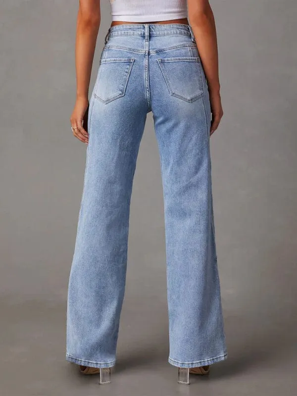GYPSY GIRL - Loose Wide-Leg Women's Jeans