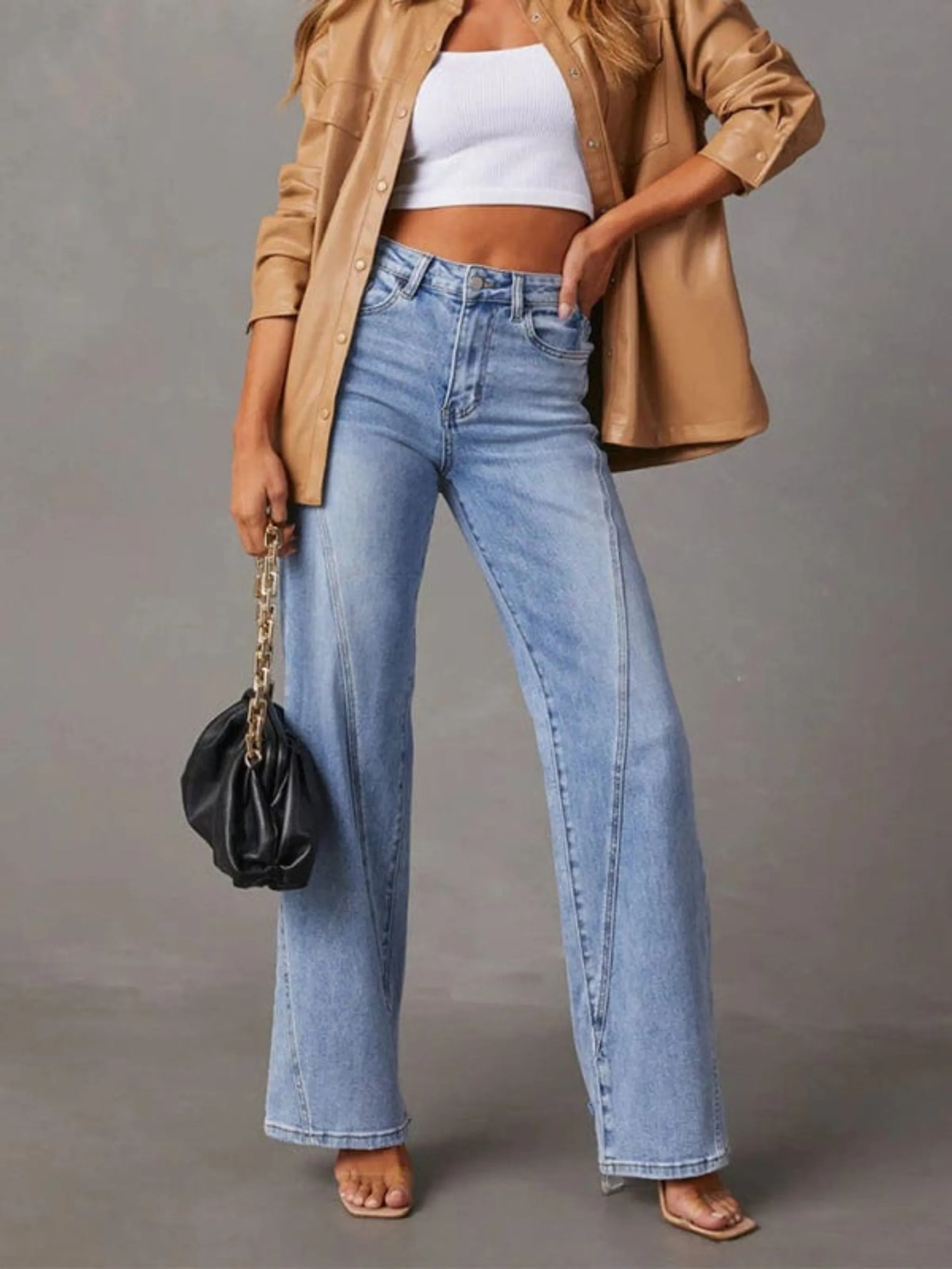 GYPSY GIRL - Loose Wide-Leg Women's Jeans