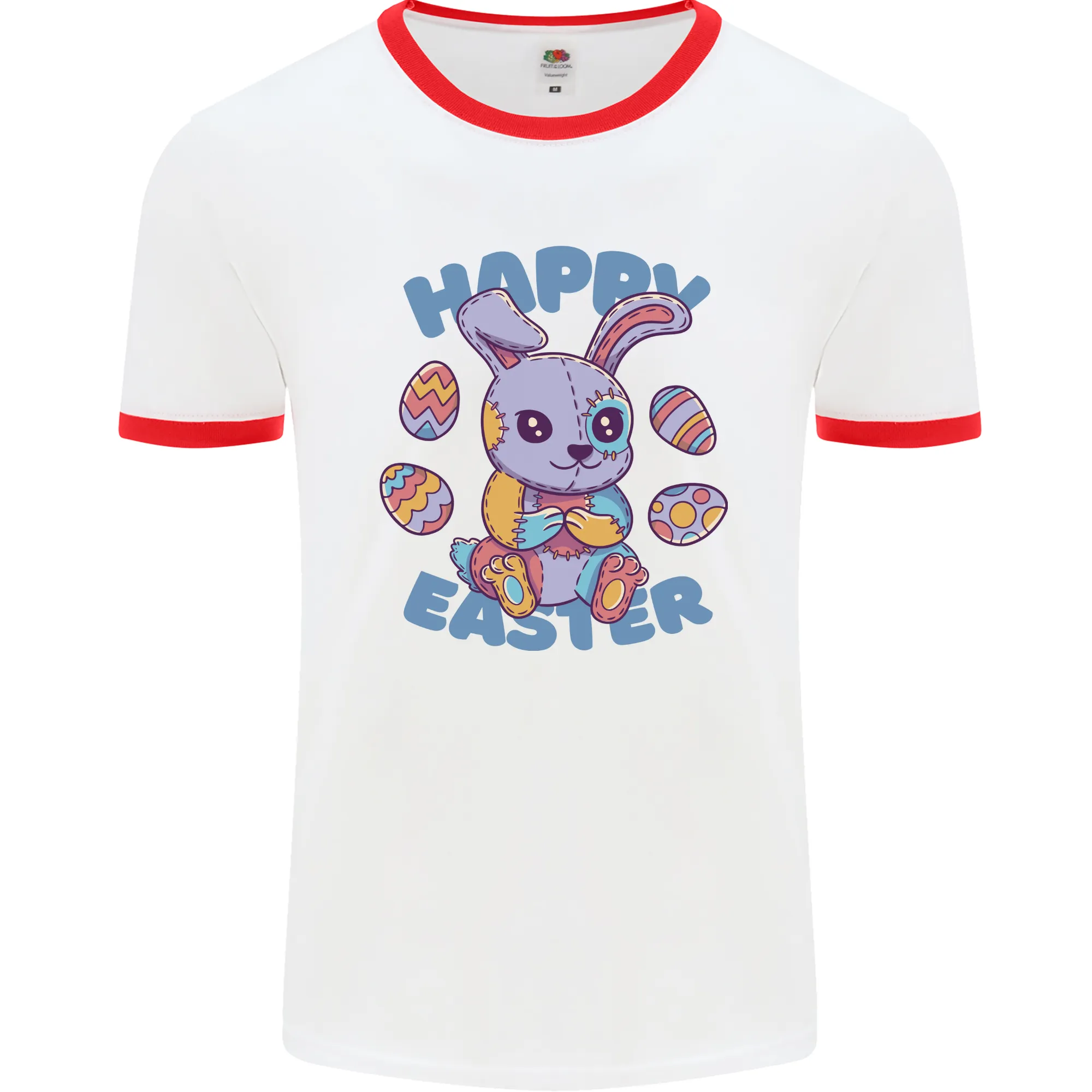Happy Easter Bunny Mens Ringer T-Shirt