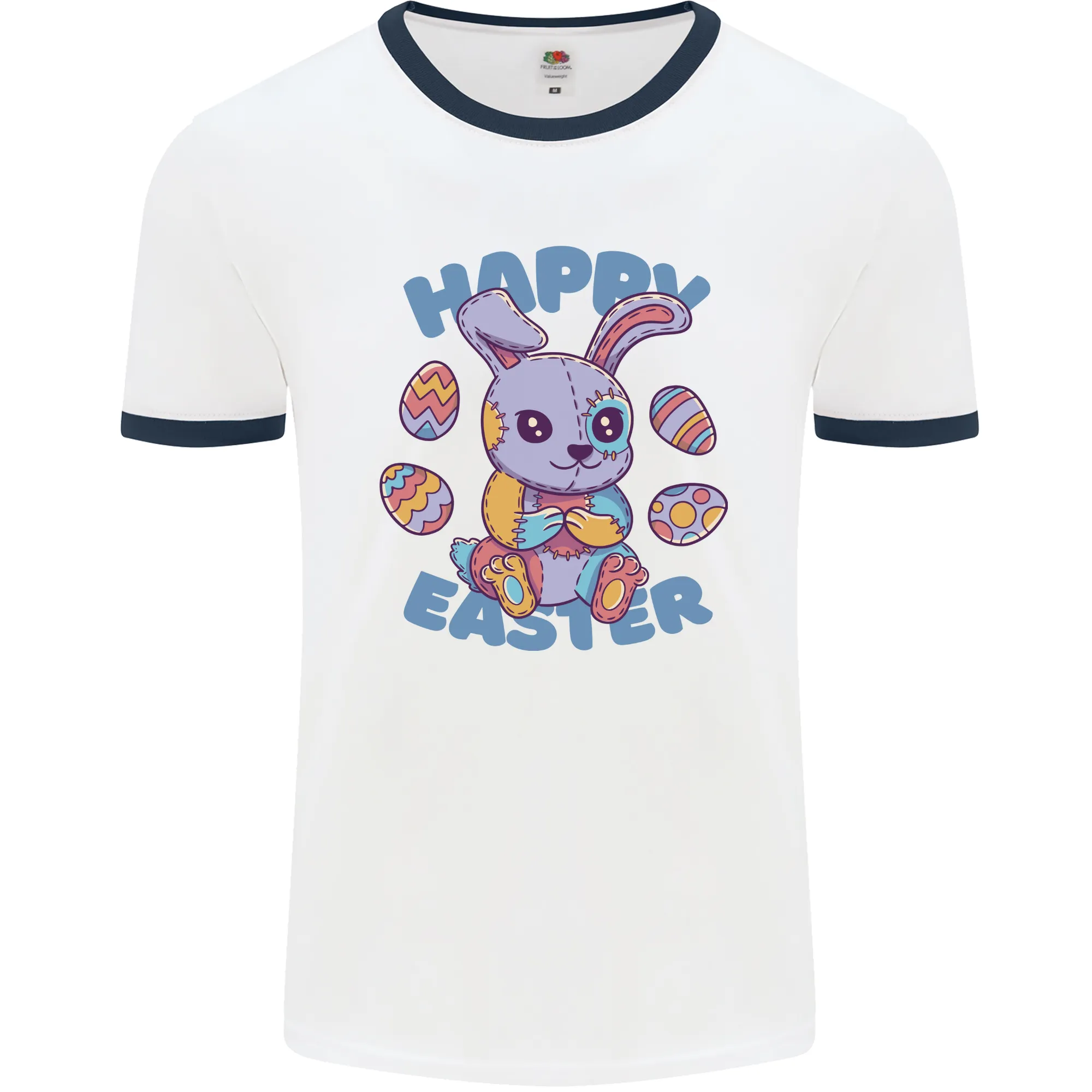Happy Easter Bunny Mens Ringer T-Shirt