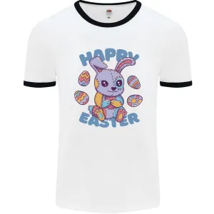 Happy Easter Bunny Mens Ringer T-Shirt