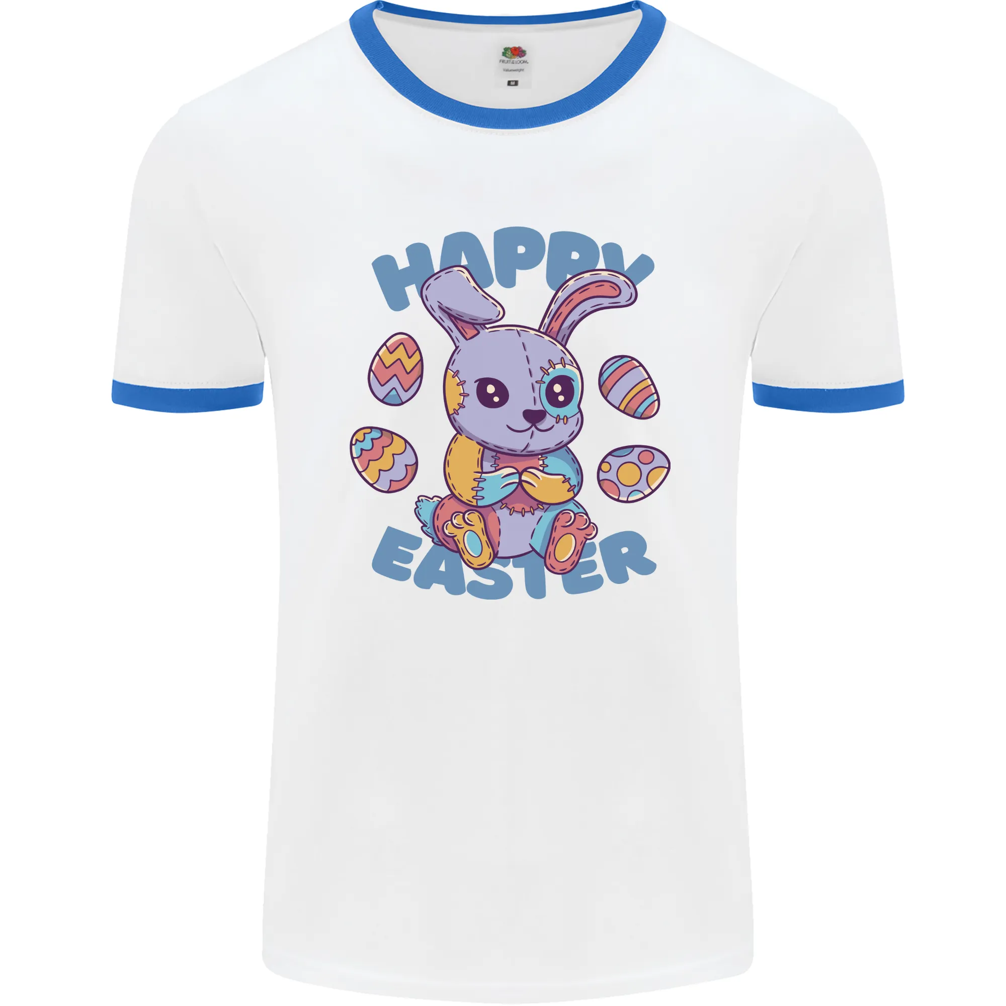 Happy Easter Bunny Mens Ringer T-Shirt