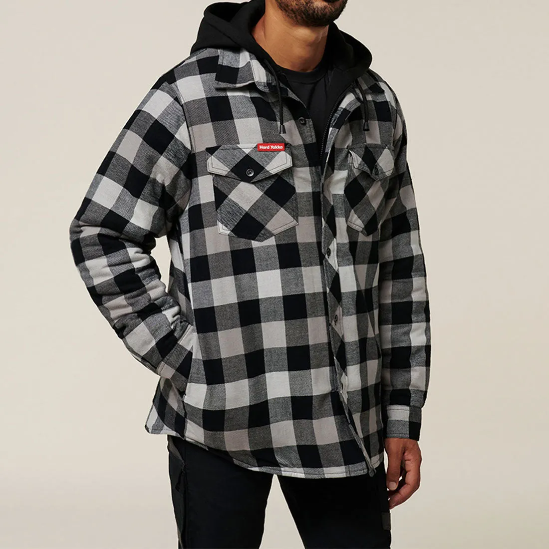 Hard Yakka Quilted Flannel Shacket