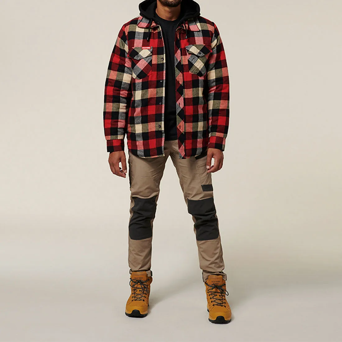 Hard Yakka Quilted Flannel Shacket