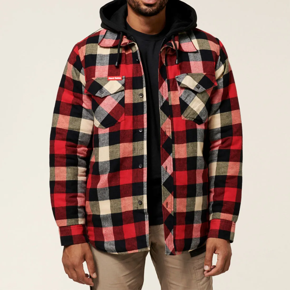 Hard Yakka Quilted Flannel Shacket