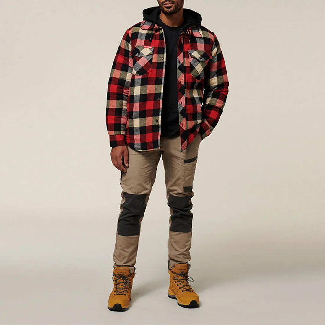 Hard Yakka Quilted Flannel Shacket