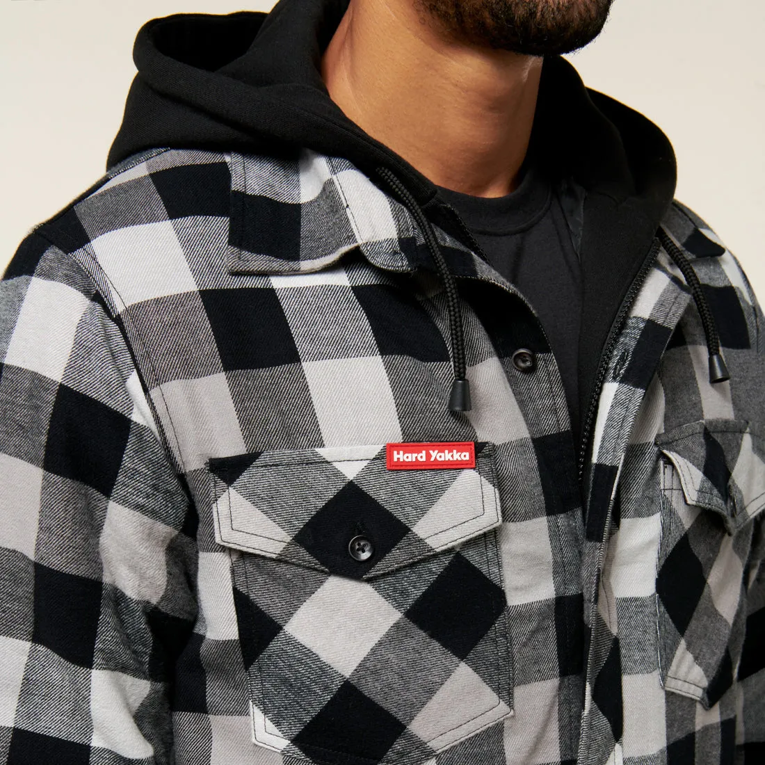 Hard Yakka Quilted Flannel Shacket
