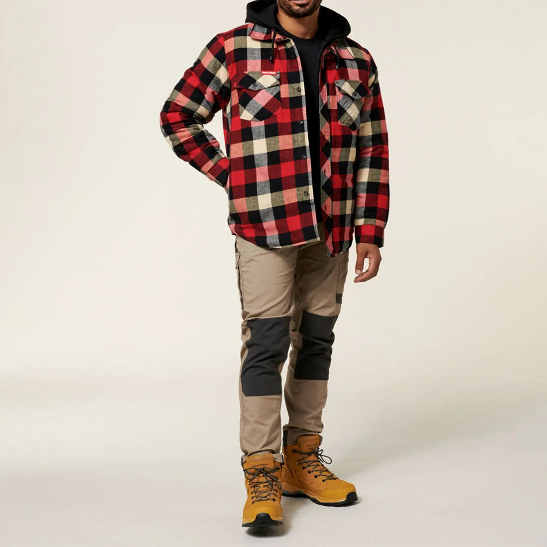 Hard Yakka Quilted Flannel Shacket