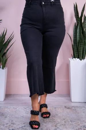 Harmony Black Solid Jeans - K1186BK