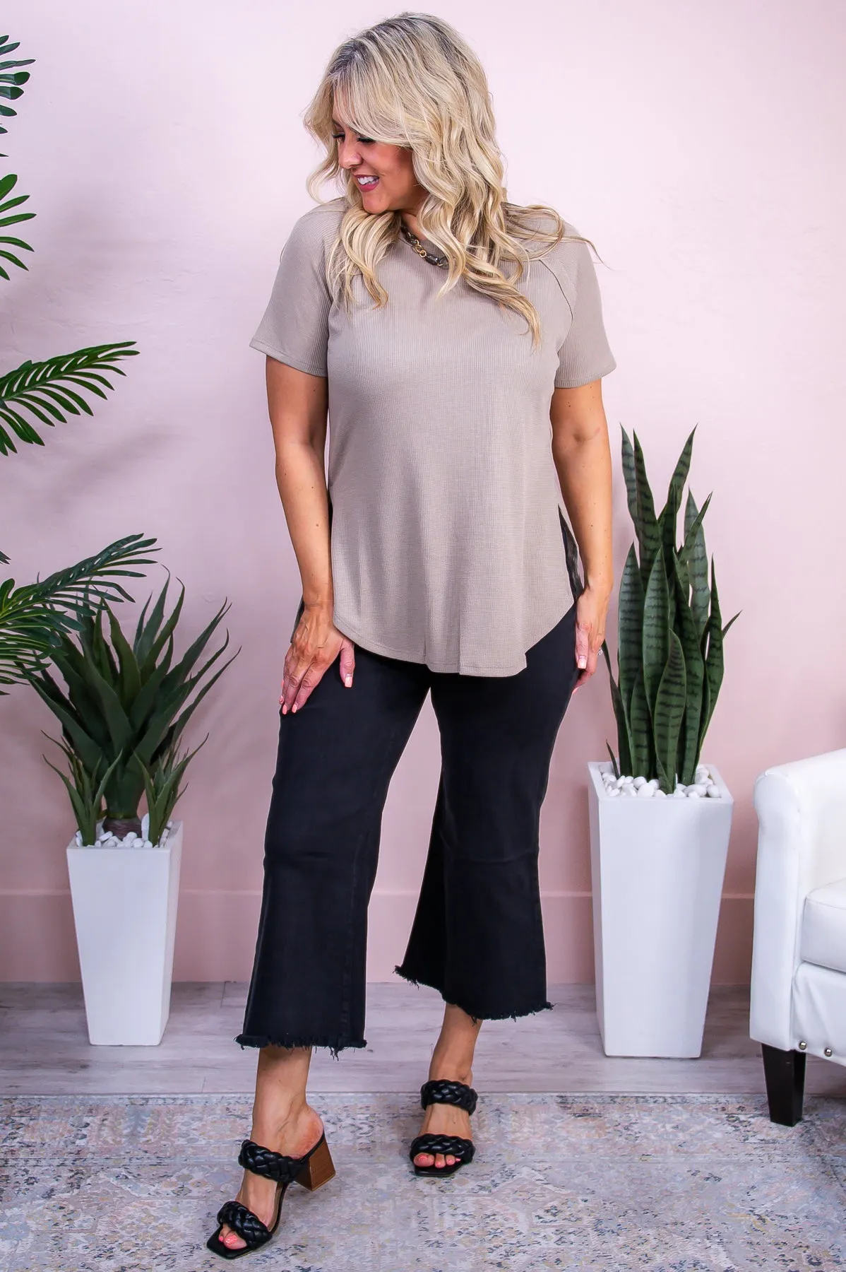 Harmony Black Solid Jeans - K1186BK