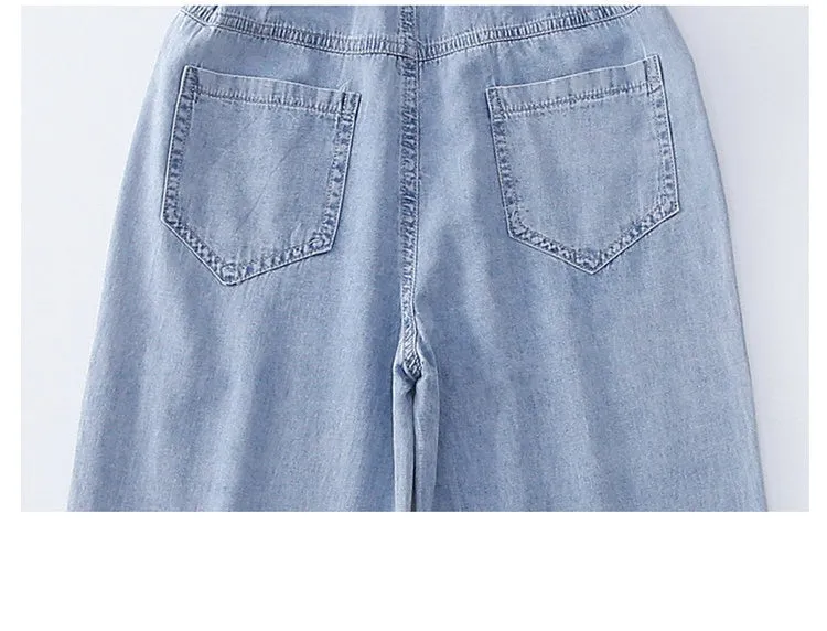 Heart Denim Wide Leg Pants Jeans For Girls 5-14Y