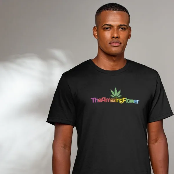 Hemp Leaf Multi-color Logo T-Shirt