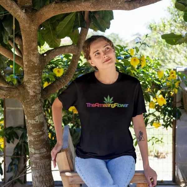 Hemp Leaf Multi-color Logo T-Shirt