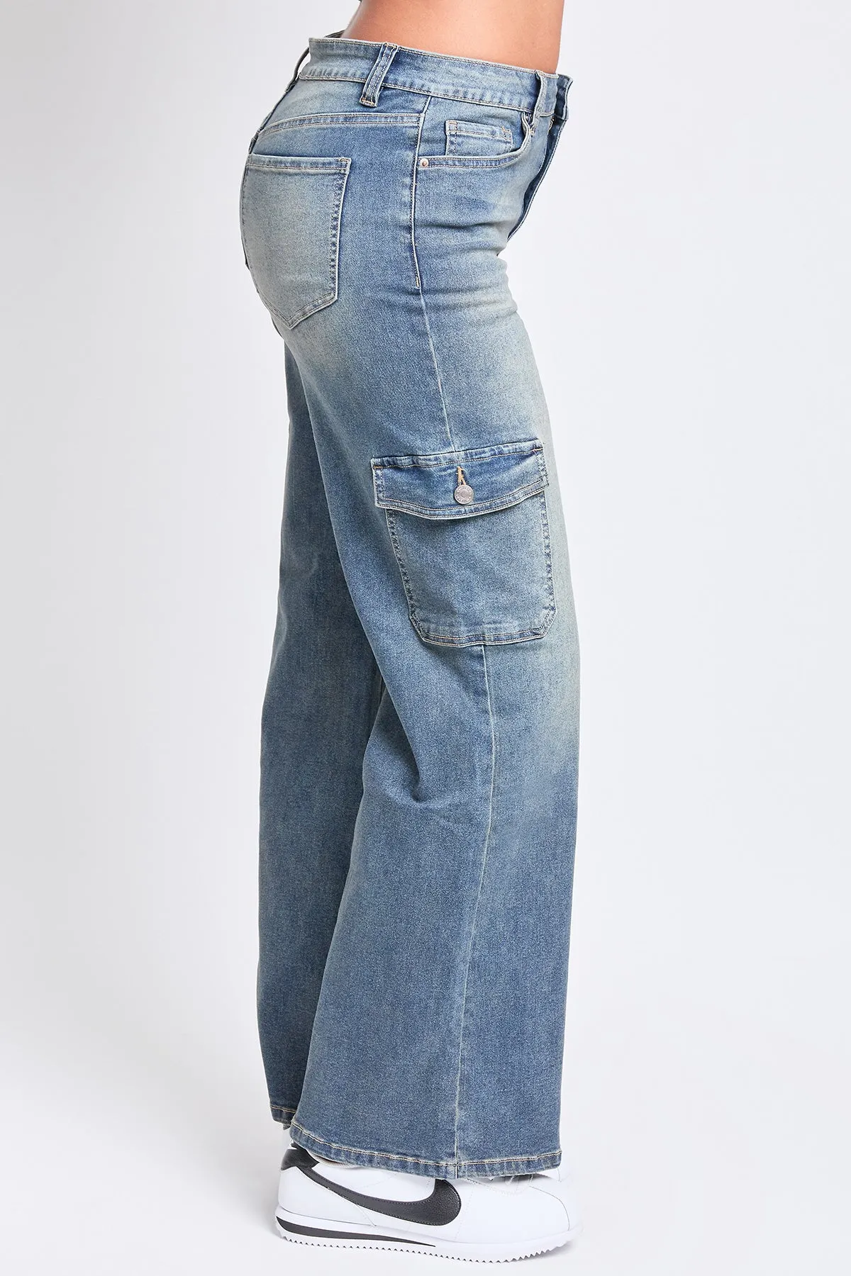 High Rise Wide Leg Skater Cargo Jeans, Pack of 12