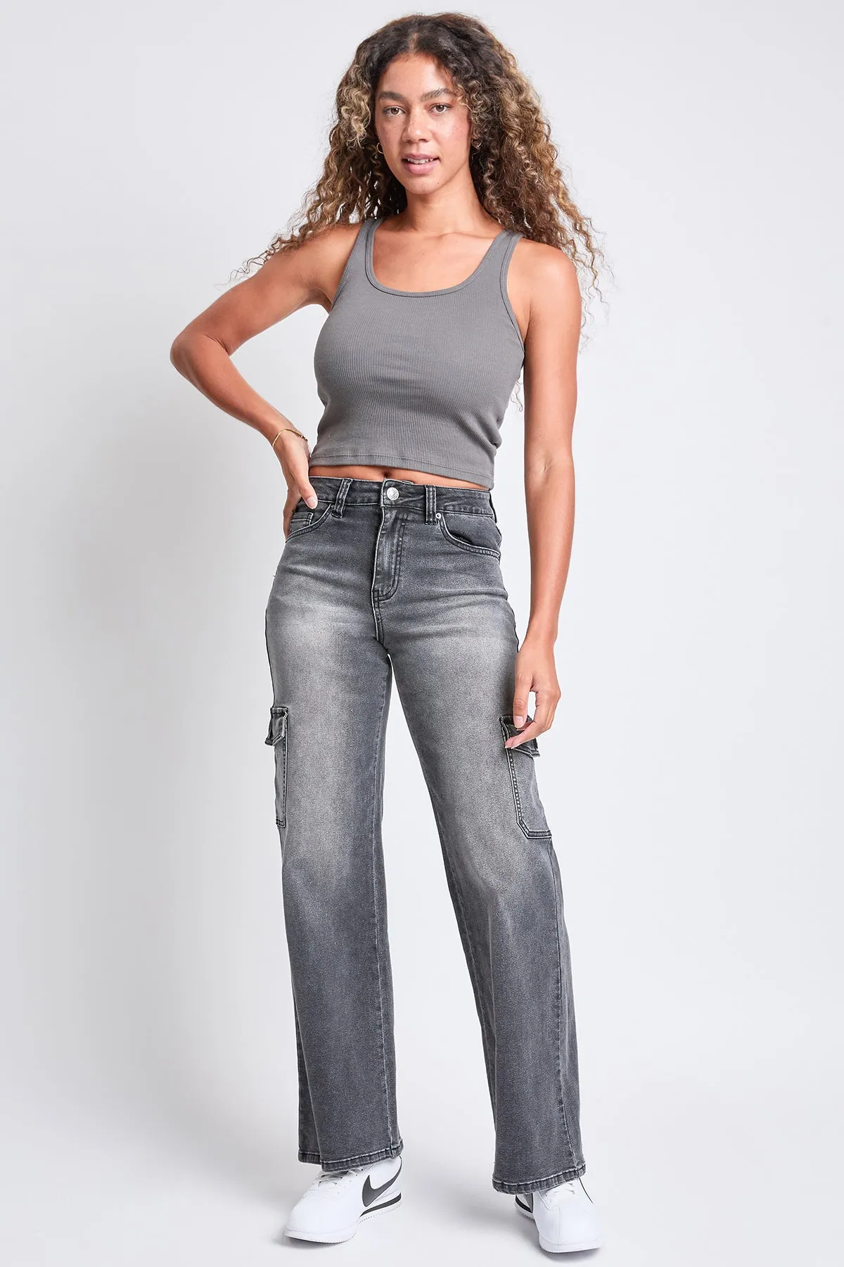High Rise Wide Leg Skater Cargo Jeans, Pack of 12