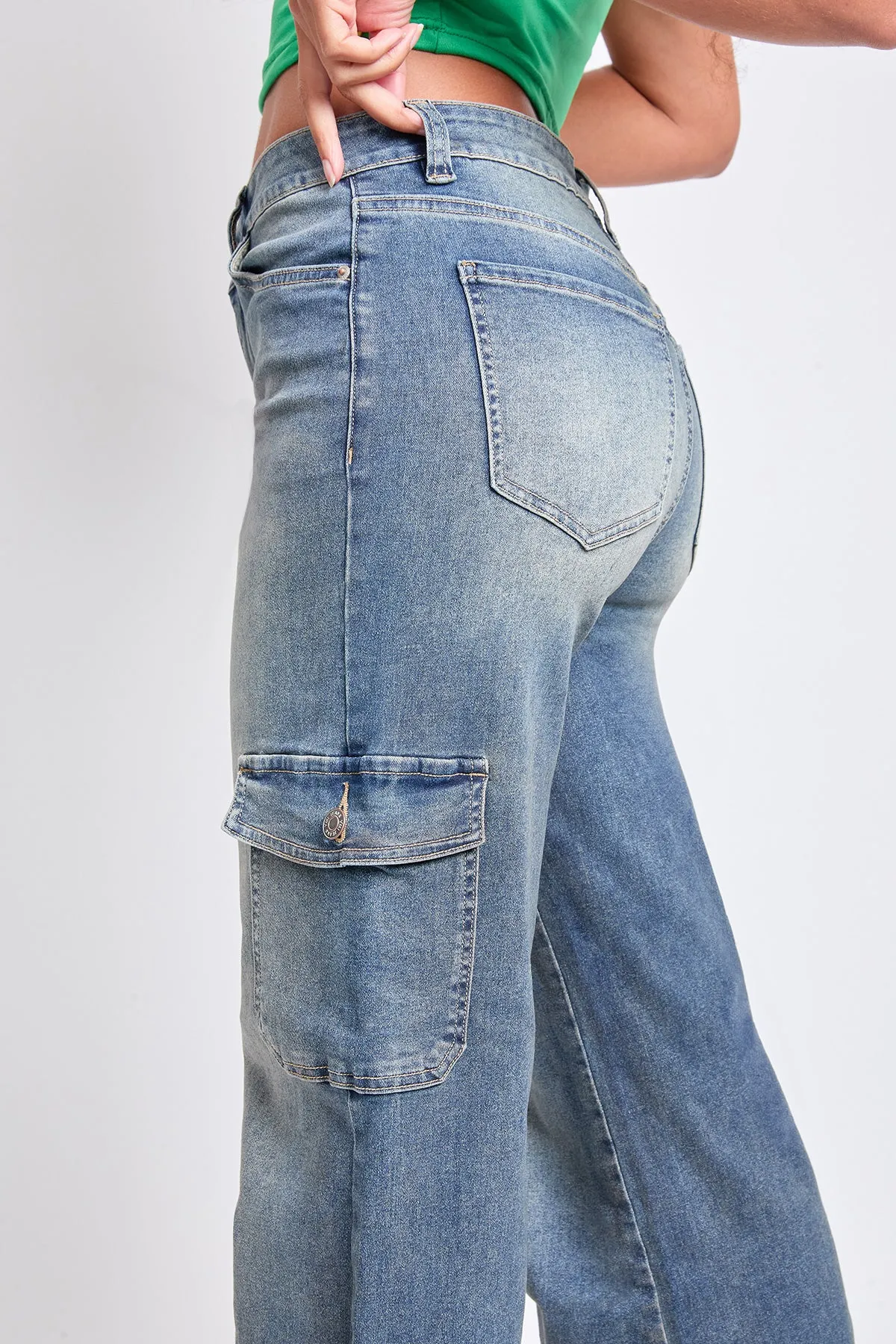 High Rise Wide Leg Skater Cargo Jeans, Pack of 12