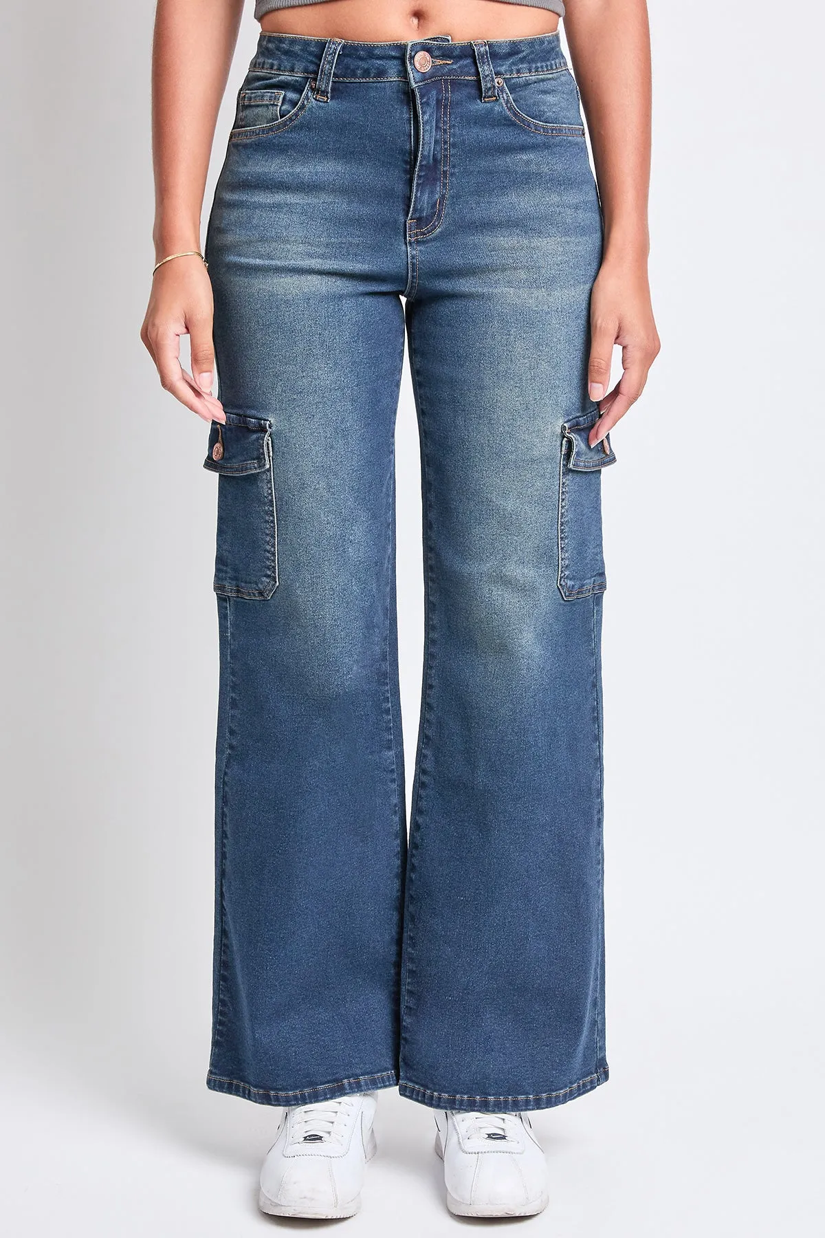 High Rise Wide Leg Skater Cargo Jeans, Pack of 12