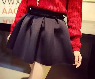 High Street Women Mini Skirt Ball Gown Underskirt High Waist Pleated Skirt For Girls