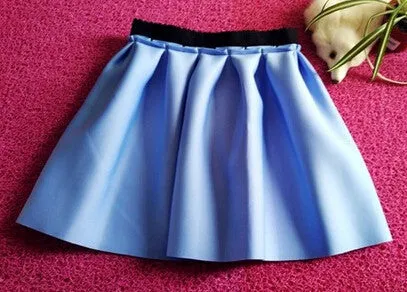 High Street Women Mini Skirt Ball Gown Underskirt High Waist Pleated Skirt For Girls