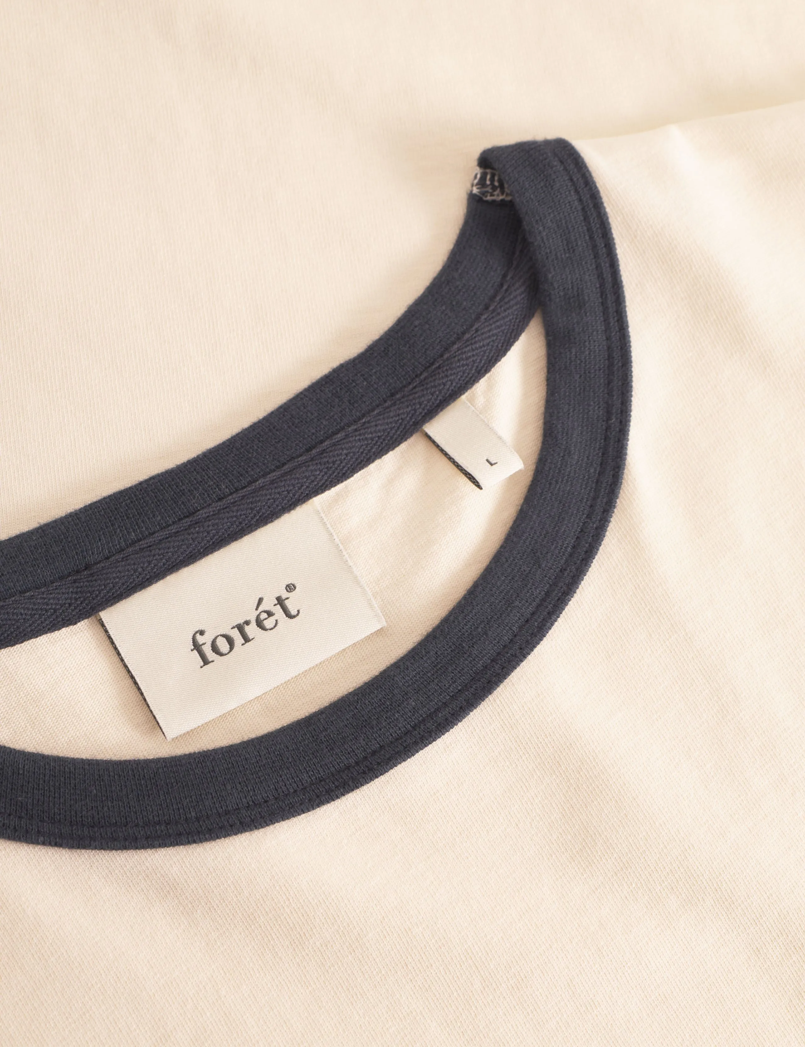 HONEY T-SHIRT - CLOUD/NAVY