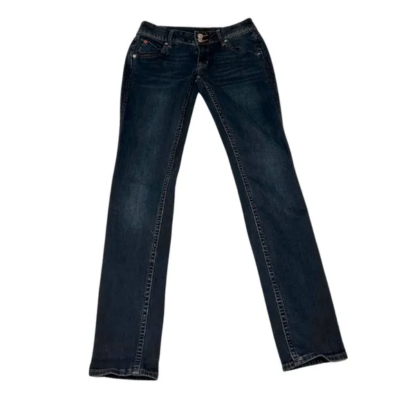 Hudson Colin Mid Rise Flap Skinny Jeans | Sutra Wash | Size 26 | NWOT