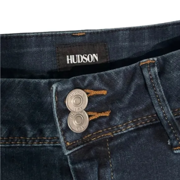 Hudson Colin Mid Rise Flap Skinny Jeans | Sutra Wash | Size 26 | NWOT